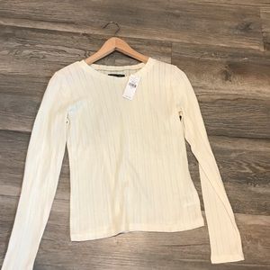 Cream top (new) and charcoal top